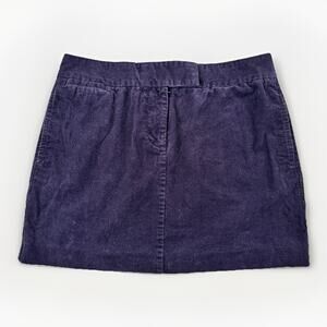 Vintage Y2K J.Crew Women’s Corduroy Mini Skirt 6 Purple Preppy Witchy Whimsygoth